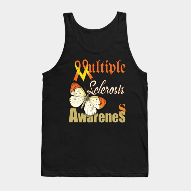 Multiple Sclerosis Awareness Tank Top by TeeText